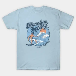 Retro surfboard T-shirt